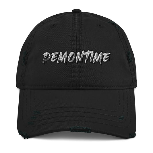 Demon Time Distressed Dad Hat - Supernatural, Demonic Statement Cap