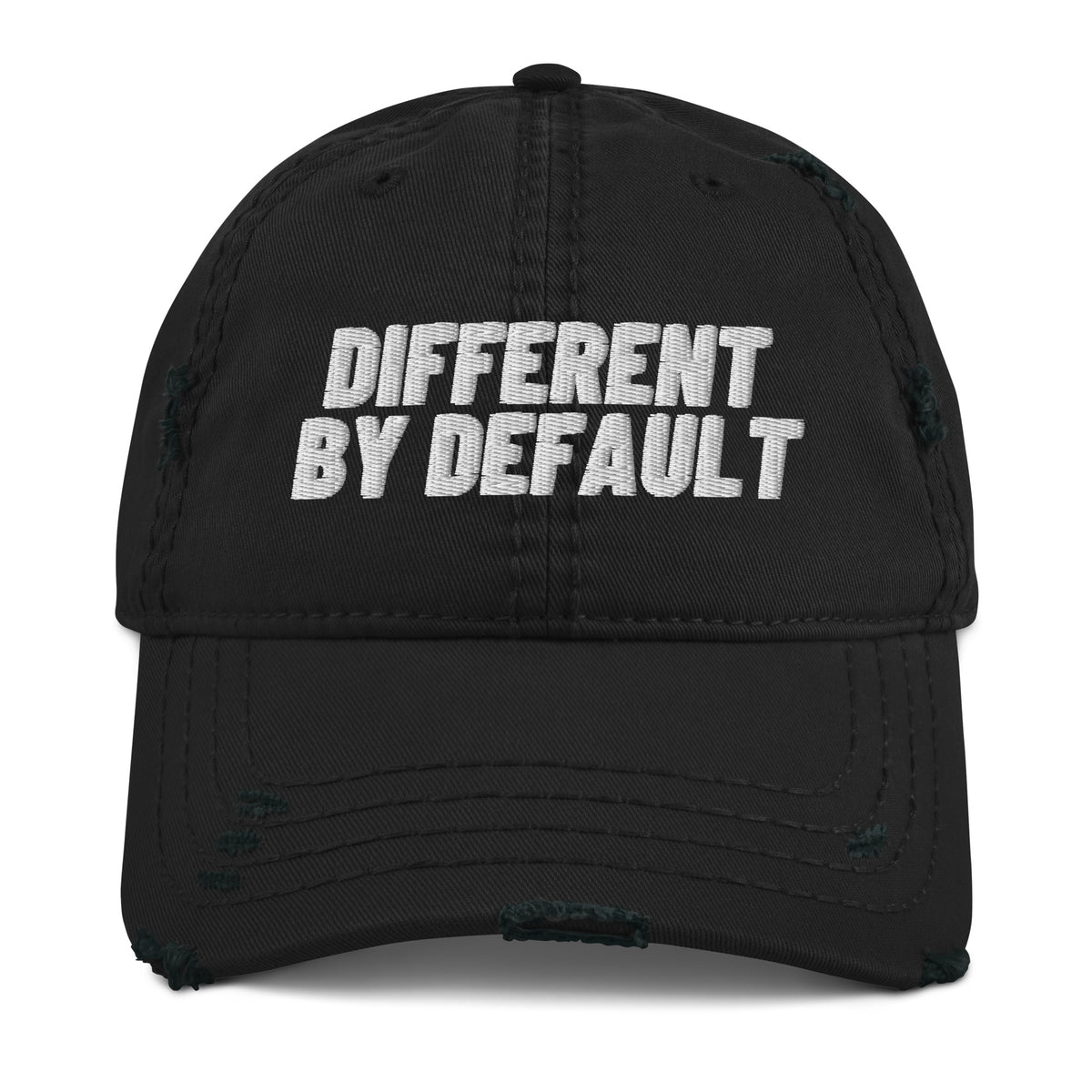Different By Default Distressed Dad Hat - Embrace Differences