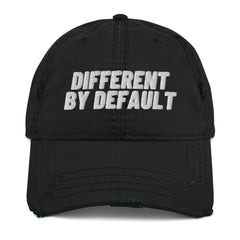 Different By Default Distressed Dad Hat - Embrace Differences