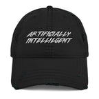Artificially Intelligent Distressed Dad Hat - AI Artificial Intelligence Hat