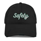 Safety Distressed Dad Hat - Health and Safety Reminder Cap