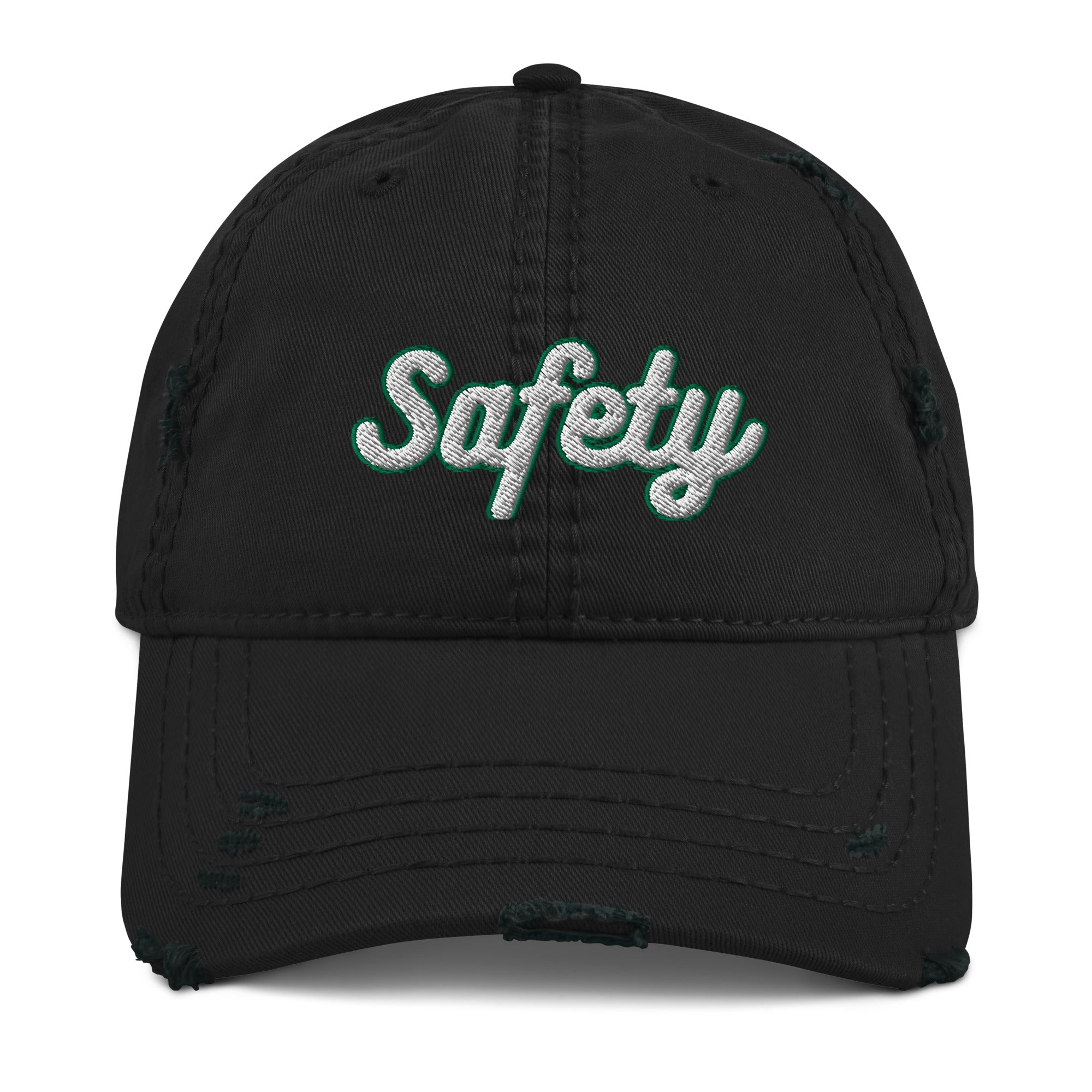 Safety Distressed Dad Hat - Health and Safety Reminder Cap