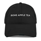 Bone Apple Tea Distressed Dad Hat - Bon Appetit Funny Statement Cap