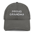 Proud Grandma Distressed Hat - Best Grandparent Hat