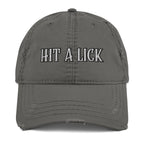 Hit a Lick Distressed Dad Hat - Seize Opportunities
