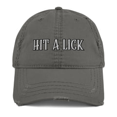 Hit a Lick Distressed Dad Hat - Seize Opportunities