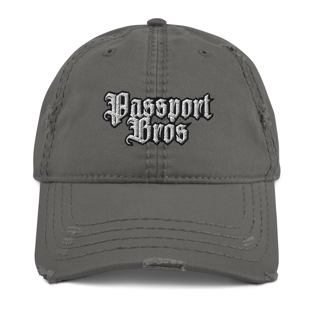 Passport Bros Distressed Dad Hat - Foreign Hunter