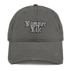 Vampire Life Distressed Dad Hat - VampLife, Dracula, Goth