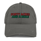 Forty Acres And A Mule Distressed Hat -  Black Slave History