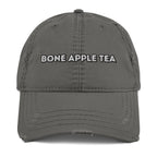 Bone Apple Tea Distressed Dad Hat - Bon Appetit Funny Statement Cap