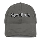 Speed Hunter Distressed Dad Hat - Motorsports Statement Cap