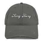 Airy Fairy Distressed Dad Hat - Funny Minimalist Hairy Fairy Cap