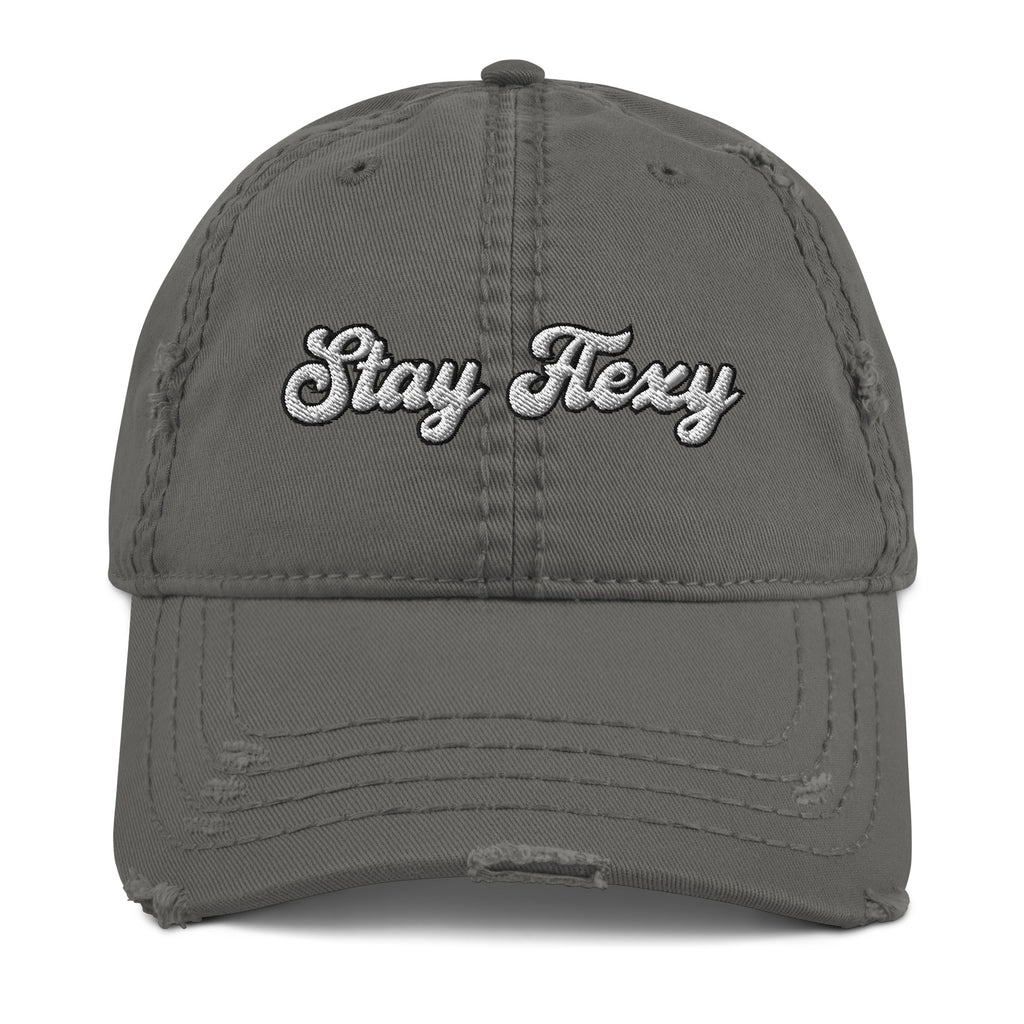 Stay Flexy Distressed Dad Hat - Stay Flexible Hat
