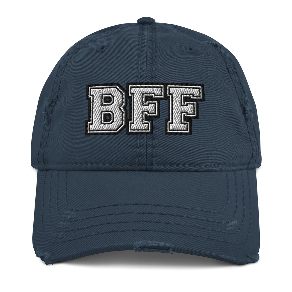 BFF Best Friends Distressed Hat - Best Friends Pair Hat