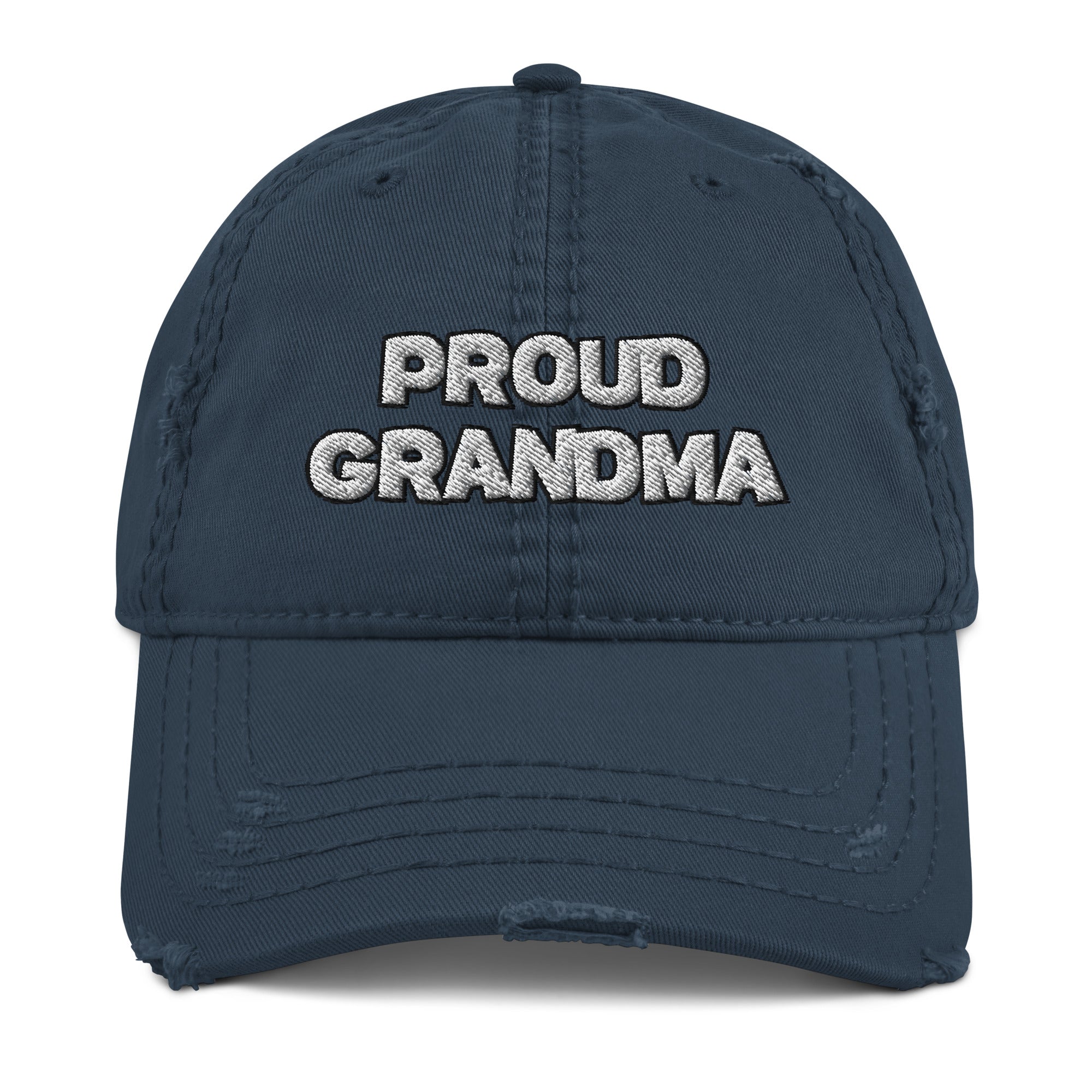 Proud Grandma Distressed Hat - Best Grandparent Hat