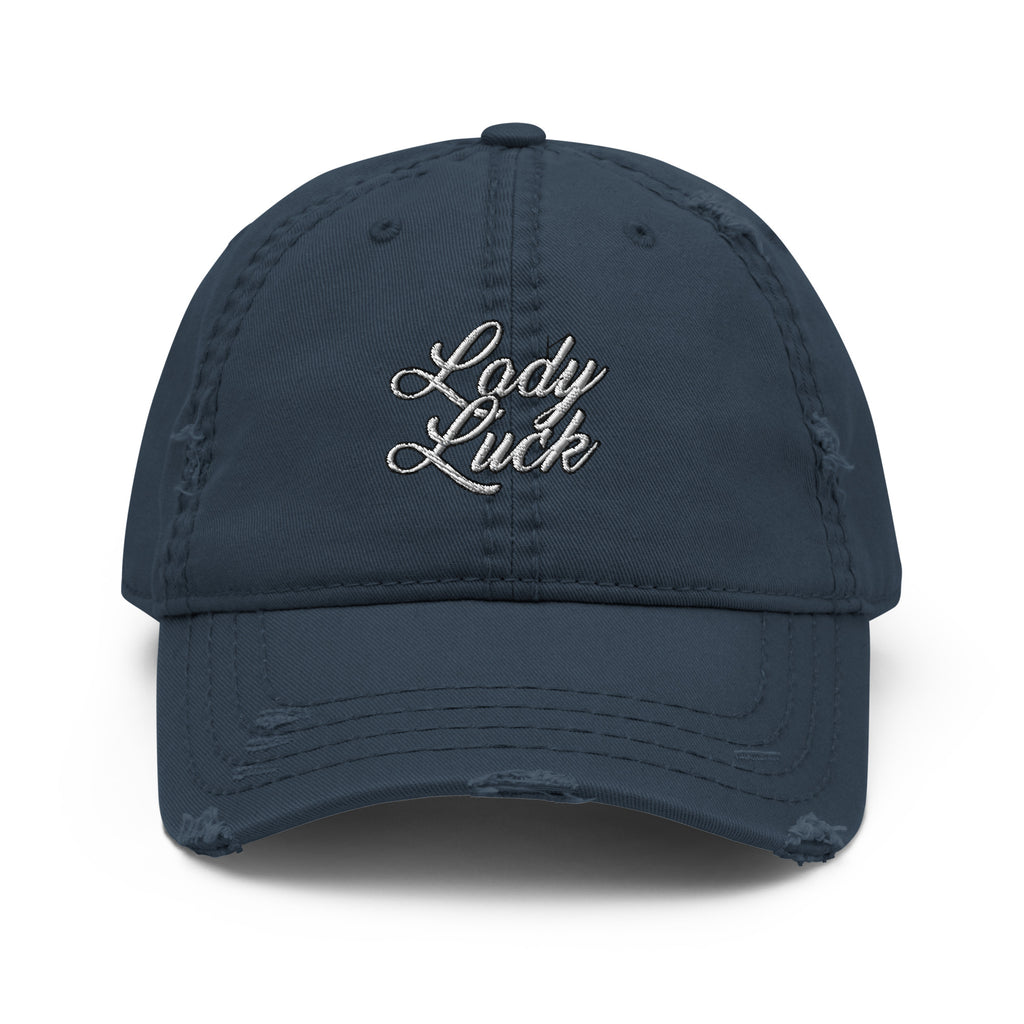 Lady Luck Distressed Hat - Lady Luck Lucky Hat
