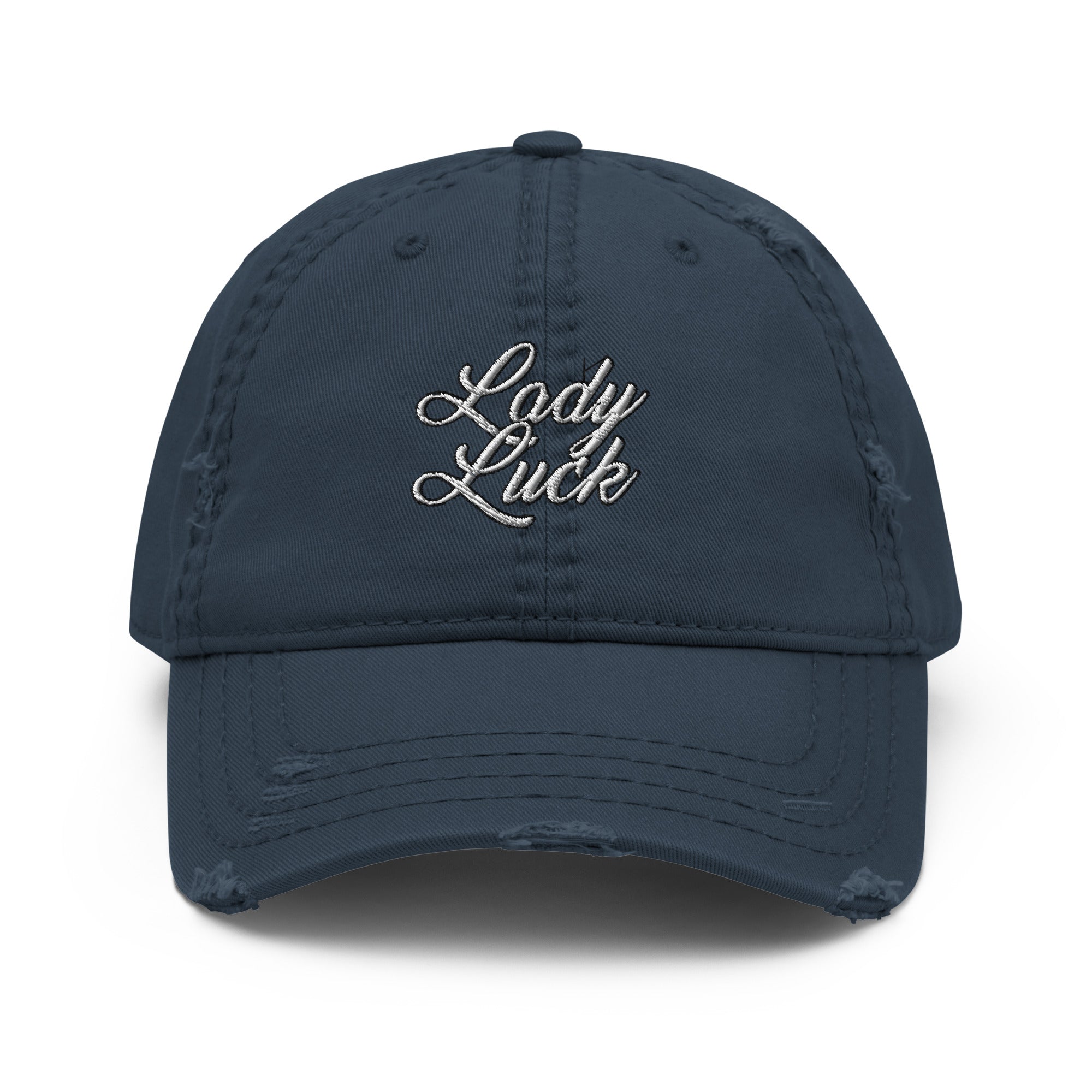 Lady Luck Distressed Hat - Lady Luck Lucky Hat