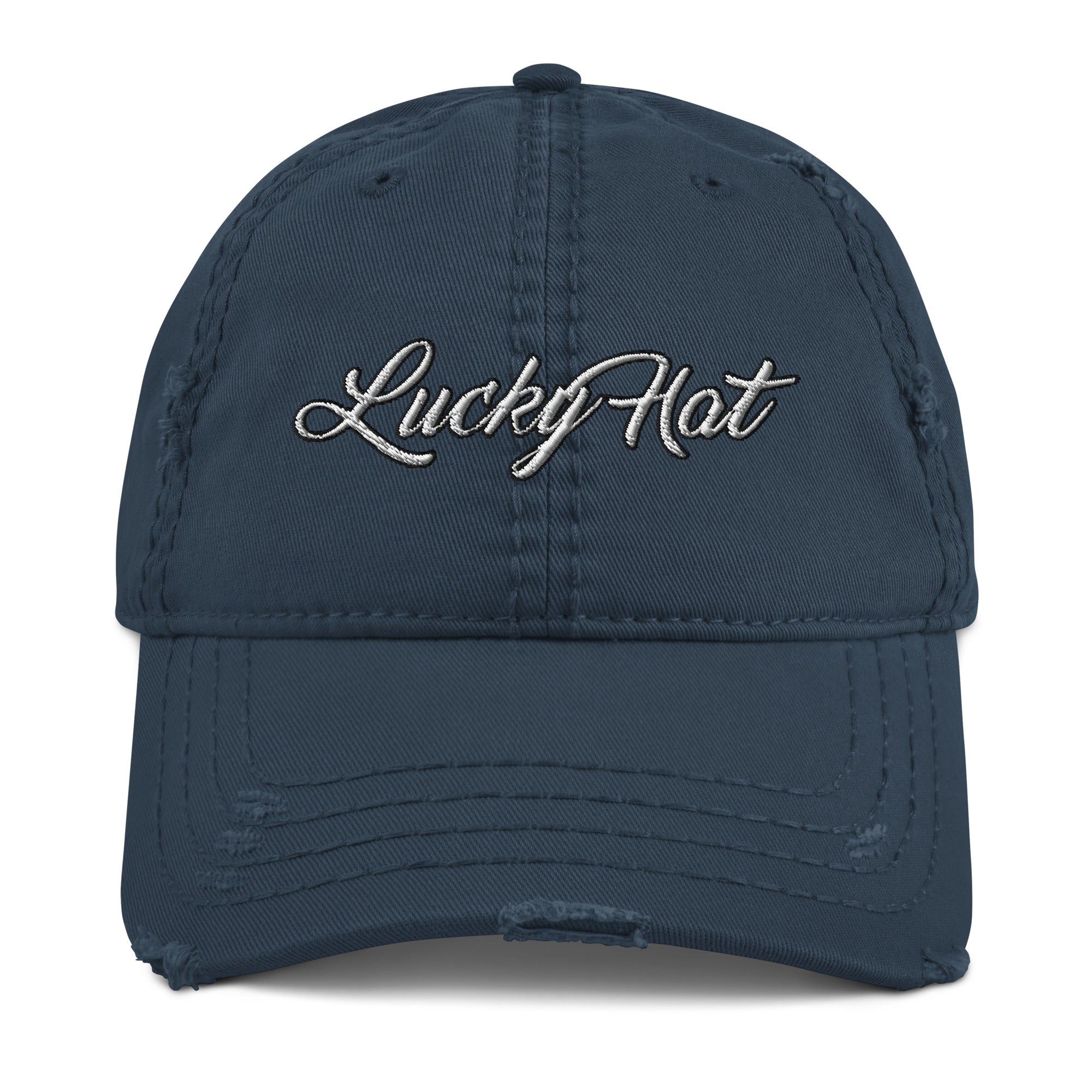 Lucky Hat Distressed Dad Hat - My Lucky Fortune Hat