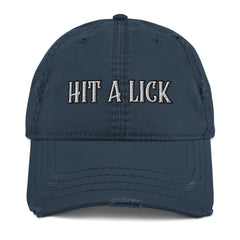 Hit a Lick Distressed Dad Hat - Seize Opportunities