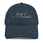 Risk It for the Biscuits Distressed Dad Hat