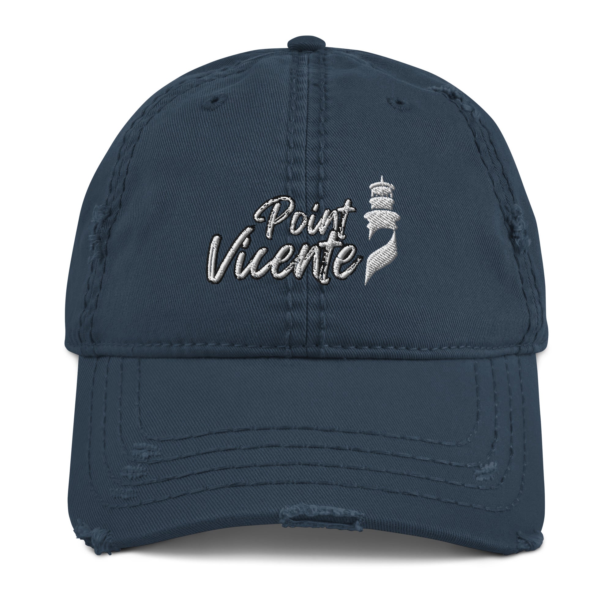 Point Vicente Lighthouse California Distressed Dad Hat
