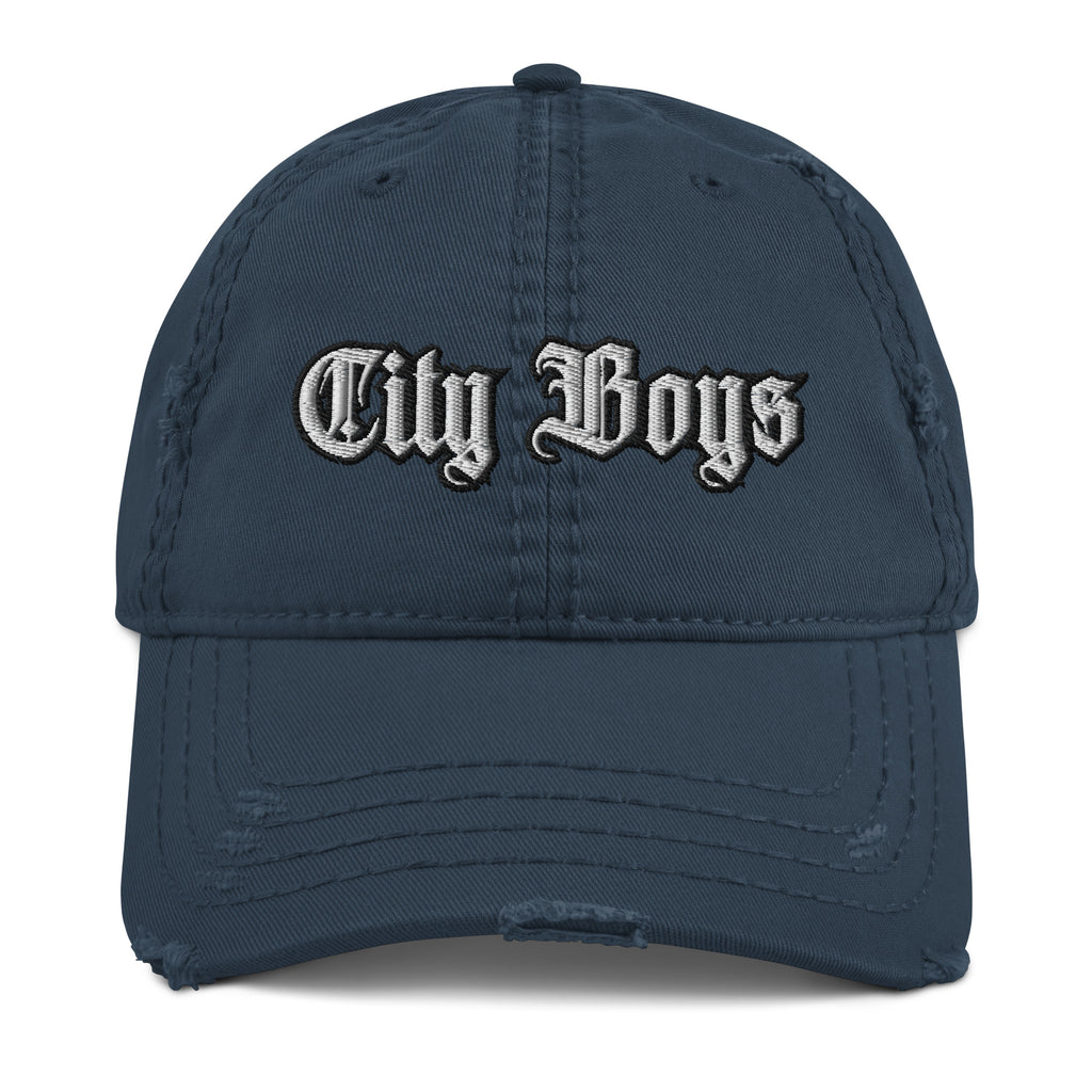 City Boys Distressed Dad Hat - City Gang Urban Bois