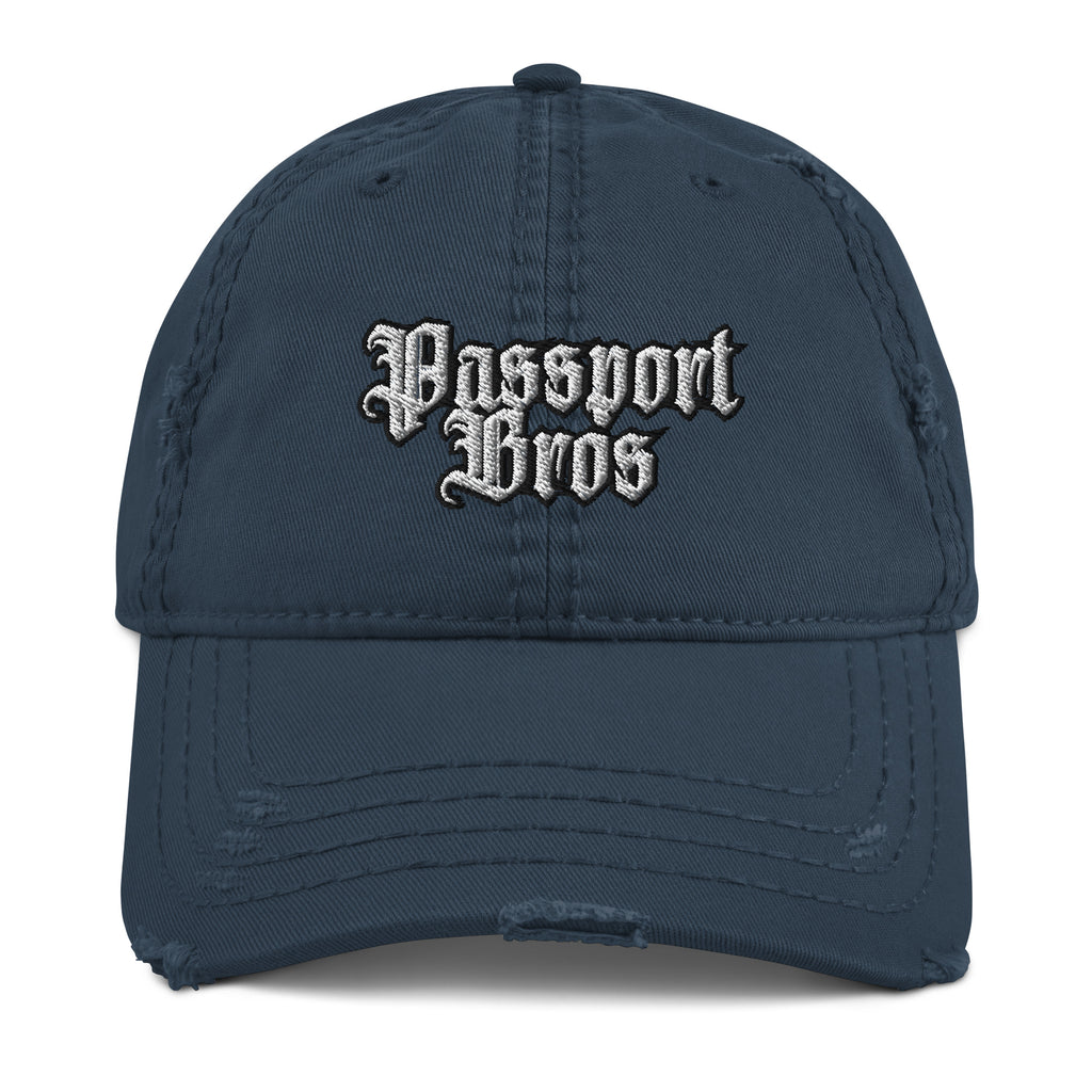 Passport Bros Distressed Dad Hat - Foreign Hunter