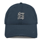 Long Story Long Distressed Dad Hat - Funny Statement Cap