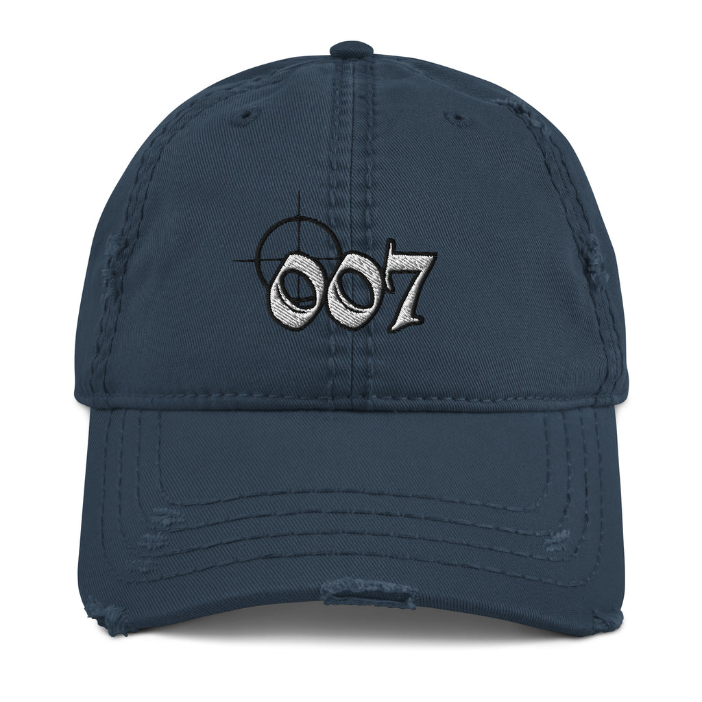007 Assassin Distressed Dad Hat - Asssassin Hitman 007 Cap