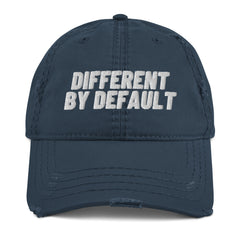 Different By Default Distressed Dad Hat - Embrace Differences