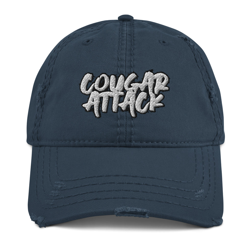 Cougar Attack Distressed Dad Hat - MILF Cougar