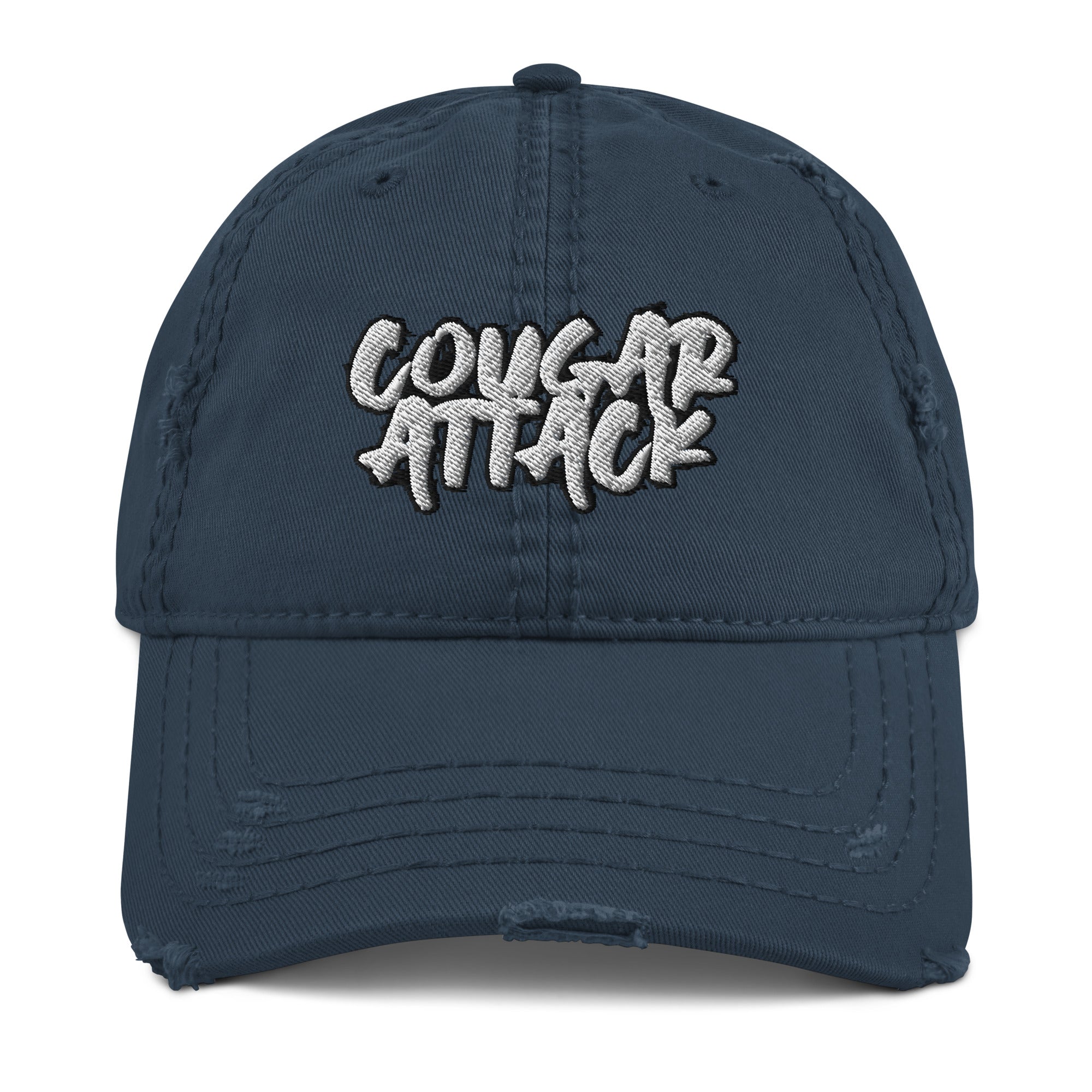 Cougar Attack Distressed Dad Hat - MILF Cougar