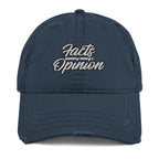 Facts Over Opinion Distressed Dad Hat