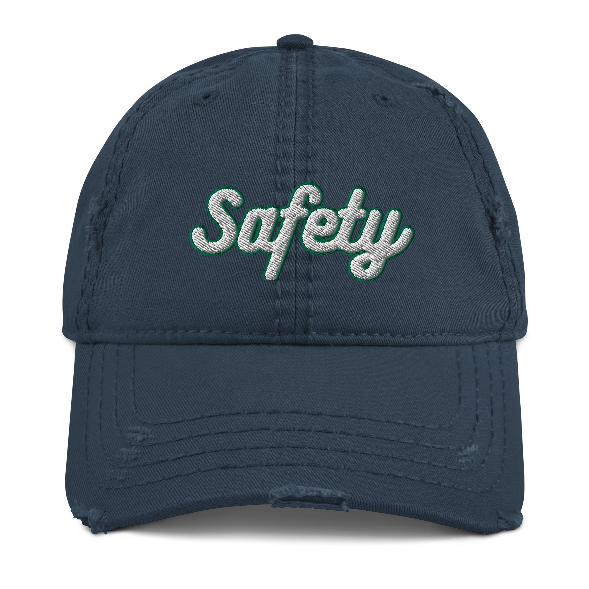 Safety Distressed Dad Hat - Health and Safety Reminder Cap