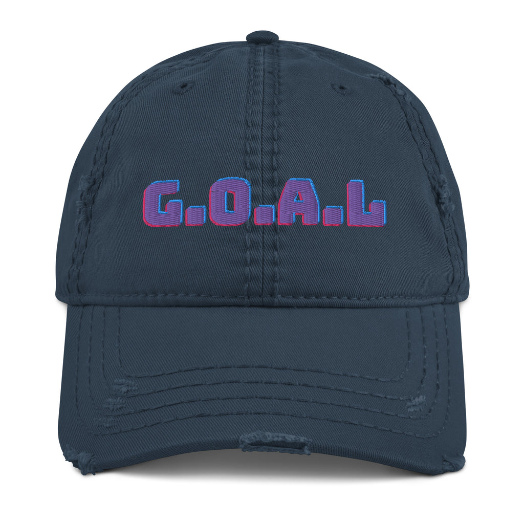 GOAL Distressed Dad Hat - Goals Hat