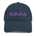 GOAL Distressed Dad Hat - Goals Hat