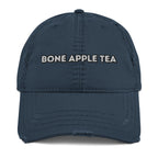 Bone Apple Tea Distressed Dad Hat - Bon Appetit Funny Statement Cap